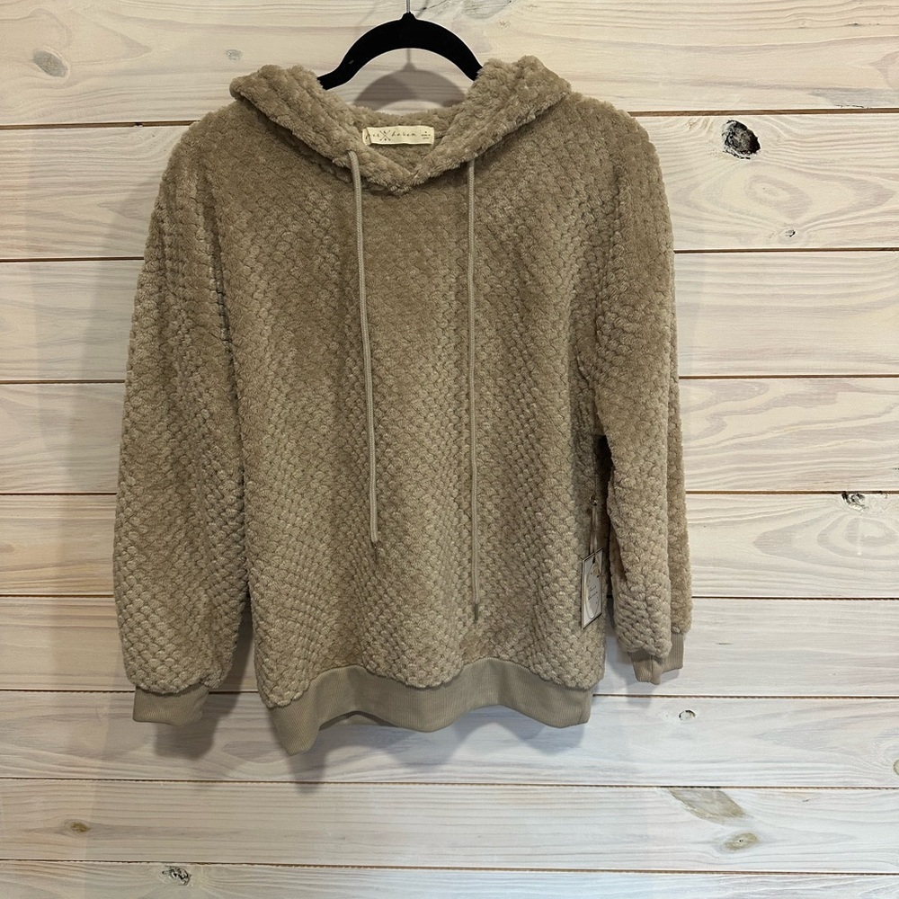 Cozy Tan Hooded Sweatshirt